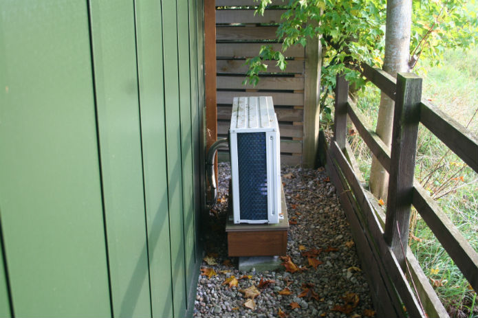 External air conditioning for garden office